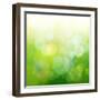 Green Bokeh Abstract Light--Vladimir--Framed Art Print
