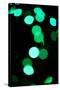 Green Bokeh-Erin Berzel-Stretched Canvas