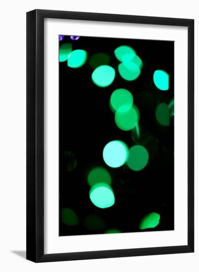 Green Bokeh-Erin Berzel-Framed Photographic Print