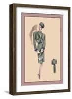 Green Bolero Suit-null-Framed Art Print