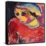 Green Bonnet; Grune Haube, 1911-Alexej Von Jawlensky-Framed Stretched Canvas