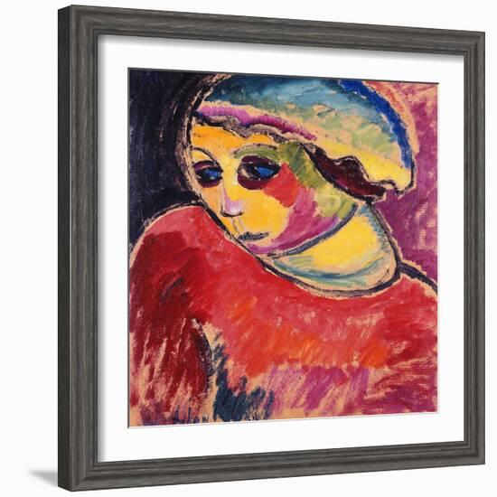 Green Bonnet; Grune Haube, 1911-Alexej Von Jawlensky-Framed Giclee Print