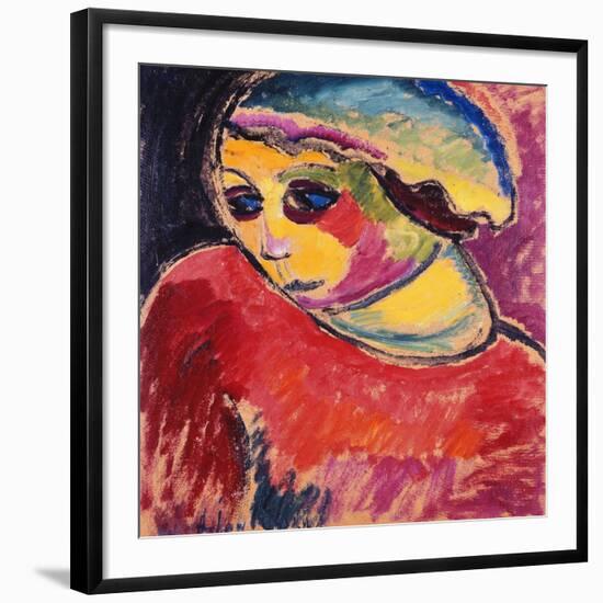 Green Bonnet; Grune Haube, 1911-Alexej Von Jawlensky-Framed Premium Giclee Print