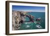 Green Bridge of Wales, Pembrokeshire Coast, Wales, United Kingdom-Billy Stock-Framed Photographic Print