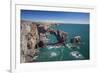 Green Bridge of Wales, Pembrokeshire Coast, Wales, United Kingdom-Billy Stock-Framed Photographic Print