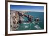 Green Bridge of Wales, Pembrokeshire Coast, Wales, United Kingdom-Billy Stock-Framed Photographic Print