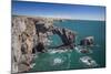 Green Bridge of Wales, Pembrokeshire Coast, Wales, United Kingdom-Billy Stock-Mounted Photographic Print