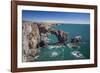 Green Bridge of Wales, Pembrokeshire Coast, Wales, United Kingdom-Billy Stock-Framed Photographic Print