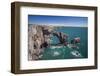 Green Bridge of Wales, Pembrokeshire Coast, Wales, United Kingdom-Billy Stock-Framed Photographic Print