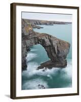 Green Bridge of Wales, Pembrokeshire, Wales, United Kingdom, Europe-Billy Stock-Framed Photographic Print