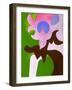 Green-Brown-Rose, 2009-Jan Groneberg-Framed Giclee Print