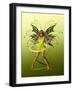 Green Butterfly Fae-Atelier Sommerland-Framed Art Print