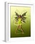 Green Butterfly Fae-Atelier Sommerland-Framed Art Print