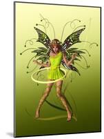 Green Butterfly Fae-Atelier Sommerland-Mounted Art Print