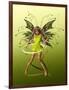 Green Butterfly Fae-Atelier Sommerland-Framed Art Print