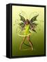 Green Butterfly Fae-Atelier Sommerland-Framed Stretched Canvas