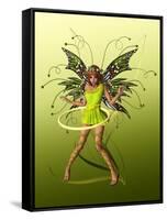 Green Butterfly Fae-Atelier Sommerland-Framed Stretched Canvas