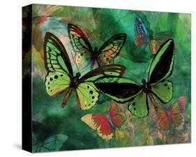 Green Butterfly Fantasy-Melinda Bradshaw-Stretched Canvas