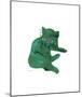 Green Cat, c.1956-Andy Warhol-Mounted Giclee Print