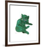 Green Cat, c.1956-Andy Warhol-Framed Giclee Print