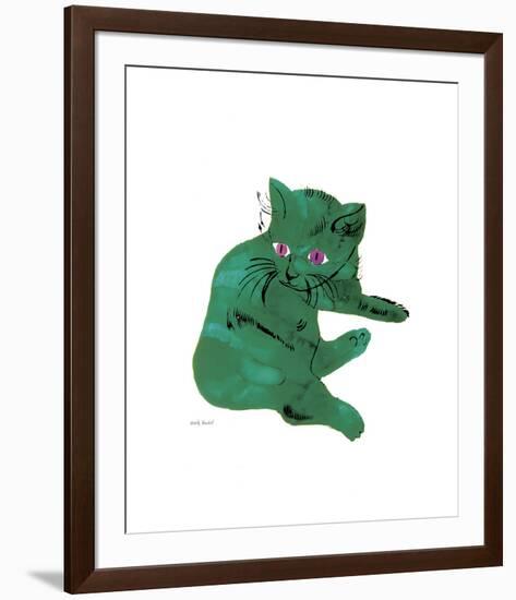 Green Cat, c.1956-Andy Warhol-Framed Giclee Print