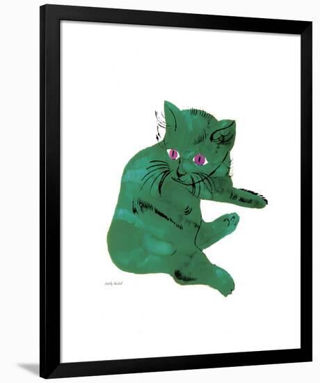 Green Cat, c.1956-Andy Warhol-Framed Giclee Print