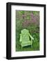 Green chair and azalea in bloom, Chanticleer Garden, Wayne, Pennsylvania.-Darrell Gulin-Framed Photographic Print