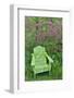 Green chair and azalea in bloom, Chanticleer Garden, Wayne, Pennsylvania.-Darrell Gulin-Framed Photographic Print