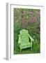 Green chair and azalea in bloom, Chanticleer Garden, Wayne, Pennsylvania.-Darrell Gulin-Framed Photographic Print