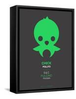 Green Chick Multilingual Poster-NaxArt-Framed Stretched Canvas