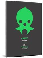 Green Chick Multilingual Poster-NaxArt-Mounted Art Print