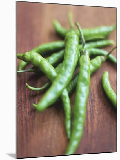 Green Chillies-Tara Fisher-Mounted Photographic Print