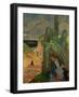 Green Christ, 1889, Inspired by the Calvaires, the Calvary-Sculptures of Brittany-Paul Gauguin-Framed Giclee Print