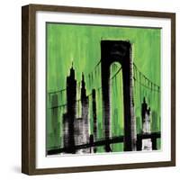 Green Cityscape-Paul Brent-Framed Art Print