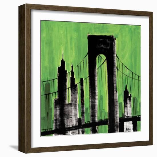 Green Cityscape-Paul Brent-Framed Art Print