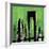 Green Cityscape-Paul Brent-Framed Art Print