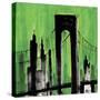 Green Cityscape-Paul Brent-Stretched Canvas