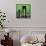 Green Cityscape-Paul Brent-Framed Stretched Canvas displayed on a wall