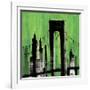 Green Cityscape-Paul Brent-Framed Art Print