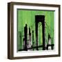 Green Cityscape-Paul Brent-Framed Art Print