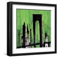 Green Cityscape-Paul Brent-Framed Art Print