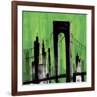 Green Cityscape-Paul Brent-Framed Art Print