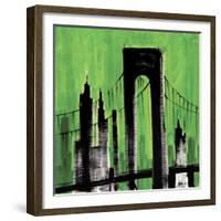 Green Cityscape-Paul Brent-Framed Premium Giclee Print