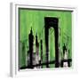 Green Cityscape-Paul Brent-Framed Premium Giclee Print