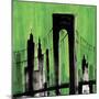 Green Cityscape-Paul Brent-Mounted Premium Giclee Print