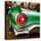 Green Classic American Car Rear Fender-Salvatore Elia-Stretched Canvas