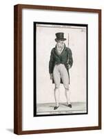 Green Coat and Cane 1807-null-Framed Art Print