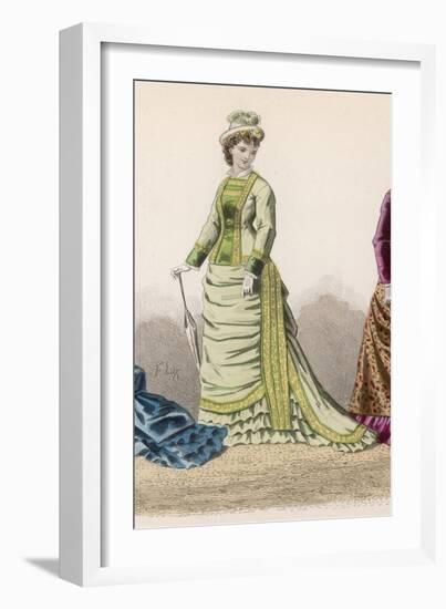 Green Costume 1877-null-Framed Art Print