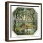 Green Cove Brand Cigar Box Label-Lantern Press-Framed Art Print