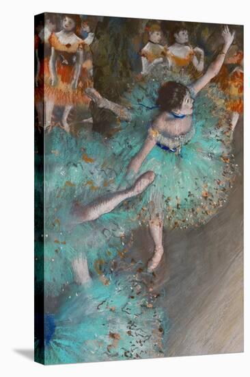 Green Dancer, circa 1880-Edgar Degas-Stretched Canvas